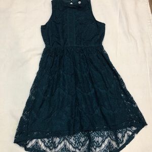 Xhilaration Green Lace Dress Sz 10-12 L